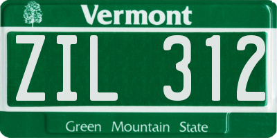VT license plate ZIL312