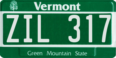 VT license plate ZIL317