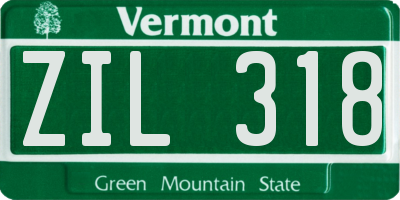 VT license plate ZIL318