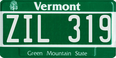 VT license plate ZIL319
