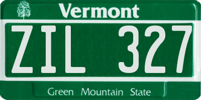 VT license plate ZIL327