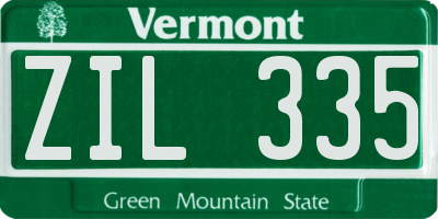 VT license plate ZIL335
