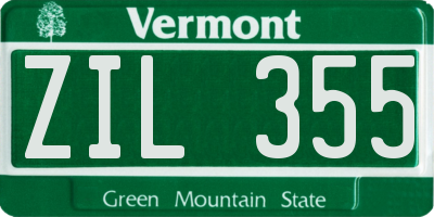 VT license plate ZIL355