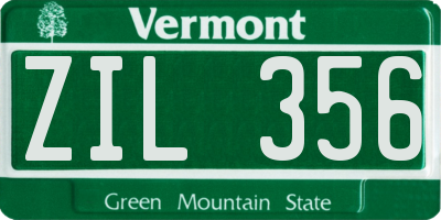 VT license plate ZIL356