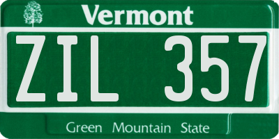 VT license plate ZIL357