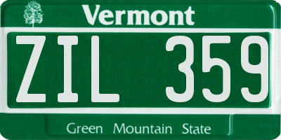 VT license plate ZIL359