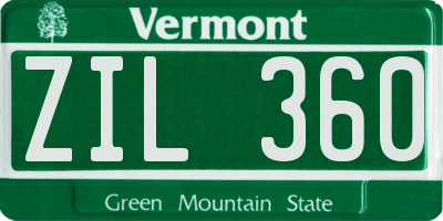 VT license plate ZIL360