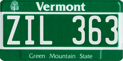 VT license plate ZIL363