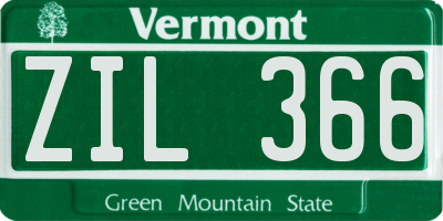 VT license plate ZIL366