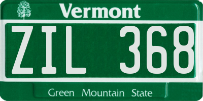 VT license plate ZIL368