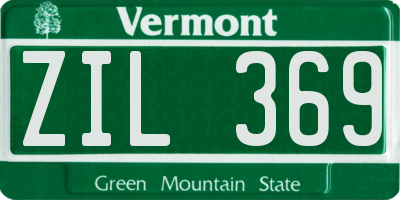 VT license plate ZIL369