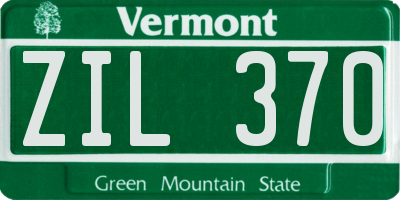 VT license plate ZIL370