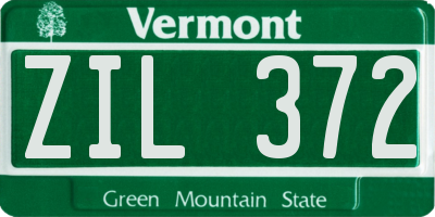 VT license plate ZIL372