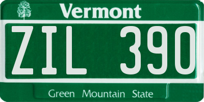 VT license plate ZIL390