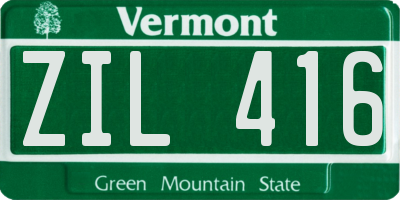 VT license plate ZIL416