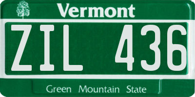 VT license plate ZIL436