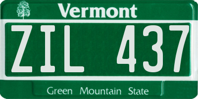 VT license plate ZIL437