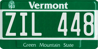 VT license plate ZIL448