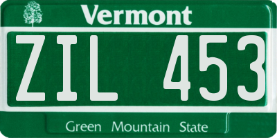 VT license plate ZIL453