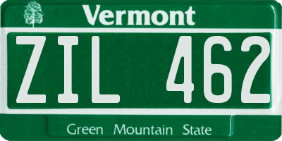 VT license plate ZIL462