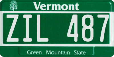 VT license plate ZIL487
