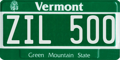 VT license plate ZIL500