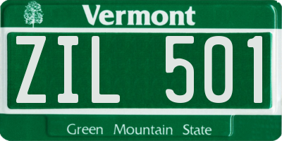 VT license plate ZIL501
