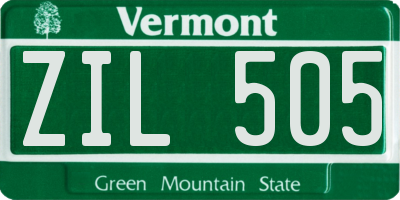 VT license plate ZIL505