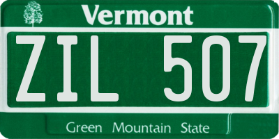 VT license plate ZIL507