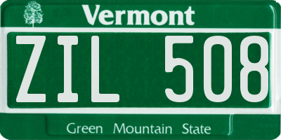 VT license plate ZIL508