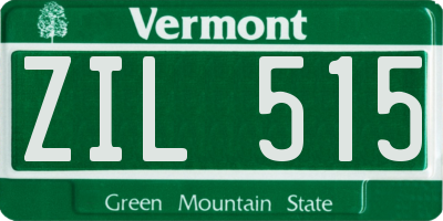 VT license plate ZIL515