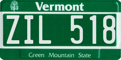 VT license plate ZIL518