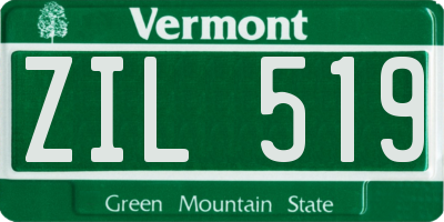 VT license plate ZIL519