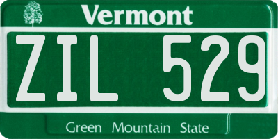 VT license plate ZIL529