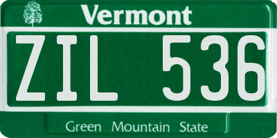 VT license plate ZIL536
