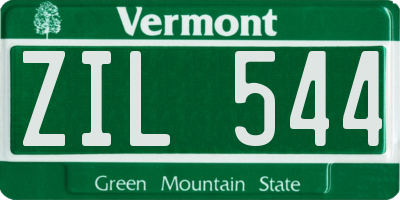 VT license plate ZIL544