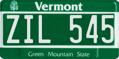 VT license plate ZIL545