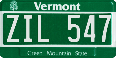 VT license plate ZIL547