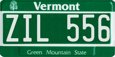 VT license plate ZIL556