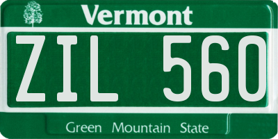 VT license plate ZIL560