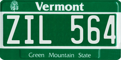 VT license plate ZIL564