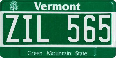 VT license plate ZIL565