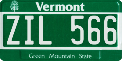 VT license plate ZIL566