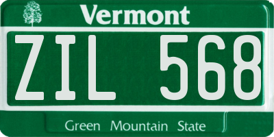 VT license plate ZIL568