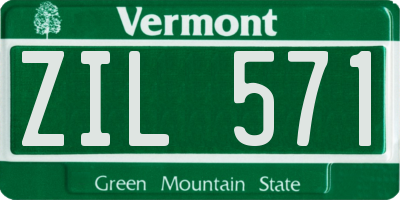 VT license plate ZIL571