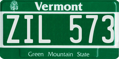 VT license plate ZIL573