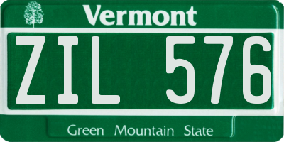 VT license plate ZIL576