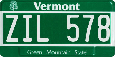 VT license plate ZIL578