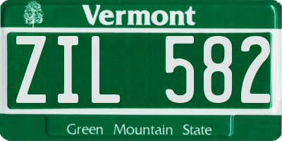 VT license plate ZIL582