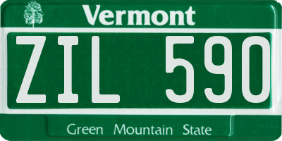 VT license plate ZIL590
